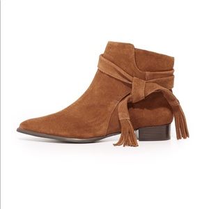 Caramel colored Schutz suede ‘Boralila’ Booties